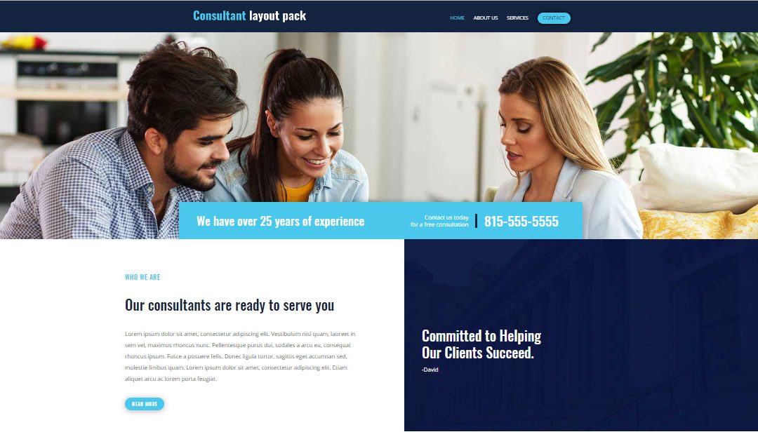 قالب رایگان Divi وردپرس شرکت های مشاوره حقوقی ، کسب و کار و روان شناسی