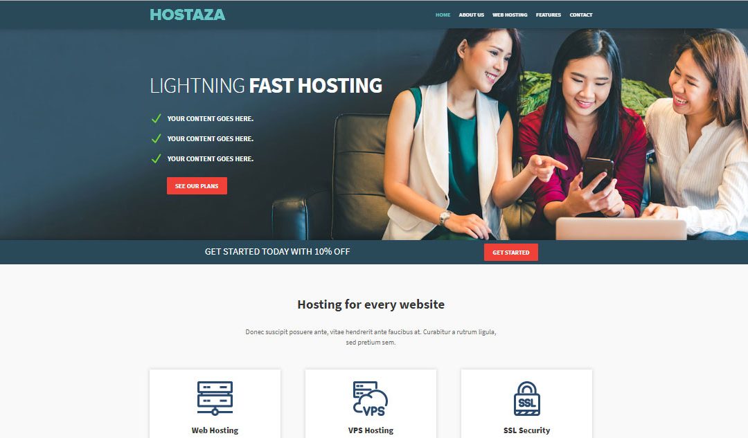 قالب رایگان Divi وردپرس شرکت های هاستینگ ، ثبت دامنه و طراحی سایت