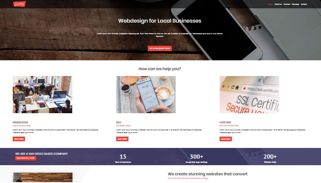 قالب رایگان Divi وردپرس شرکت های تجاری و دانش بنیان