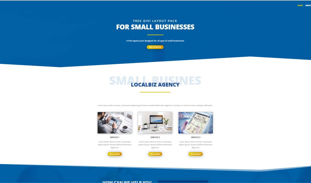 قالب رایگان Divi وردپرس شرکت های خدماتی و تجاری