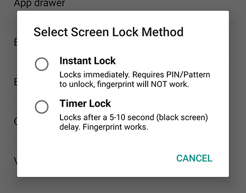 حالت قفل برنامه اوی لانچر حالت قفل برنامه اوی لانچر