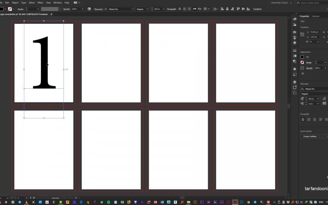 009 – ادیت کردن متن و تکست در ایلوستریتور